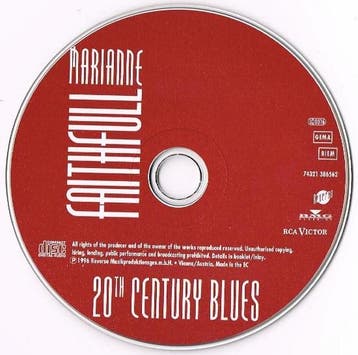 Marianne Faithfull - 20th Century Blues (CD, 1996), Verzenden