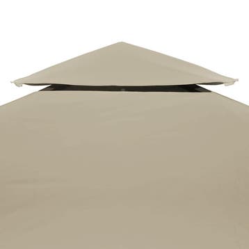 vidaXL Vervangend tentdoek prieel 310 g/m² 3x4 m beige, Tuin en Terras, Verzenden, Nieuw