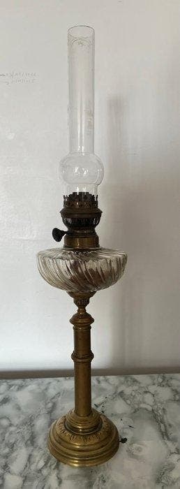 Matador 15 ´´´ - Petroleumlamp - Brons, Glas - olielamp