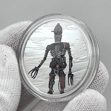 Niue. 2 Dollars 2021 – Star Wars: IG-11 – 1 oz Silver coin, Postzegels en Munten