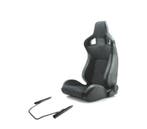 KIT SIÈGE SEMI BAQUET TYPE RS EN CUIR ET ALCANTRA NOIR, Verzenden, Neuf