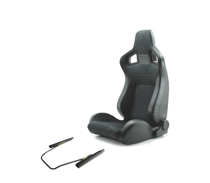 KIT SIÈGE SEMI BAQUET TYPE RS EN CUIR ET ALCANTRA NOIR, Autos : Pièces & Accessoires, Habitacle & Garnissage, Envoi