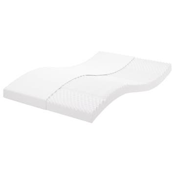vidaXL Schuimmatras 7 zones hardheid 20 ILD 140x200 cm wit, Huis en Inrichting, Slaapkamer | Matrassen en Bedbodems, Verzenden