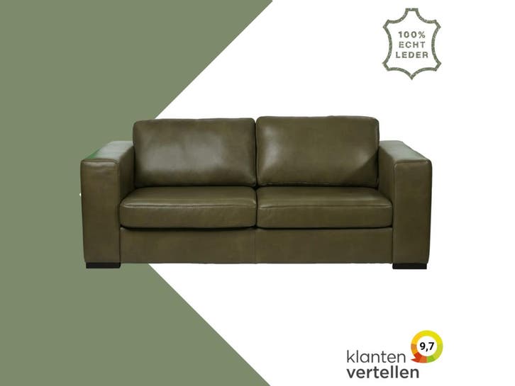 Leren bank Flow - 2 zits, Antiek en Kunst, Antiek | Meubels | Stoelen en Sofa's, Ophalen of Verzenden