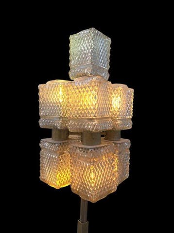 Lampadaire - Verre, Fer