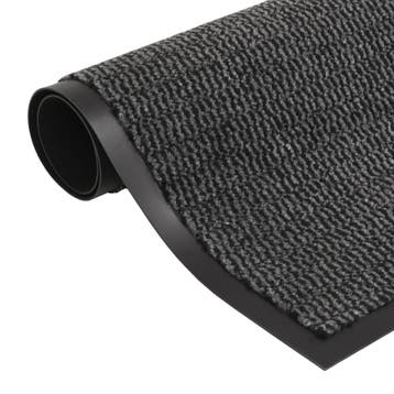 vidaXL Droogloopmat rechthoekig getuft 60x90 cm antraciet, Tuin en Terras, Verzenden, Nieuw
