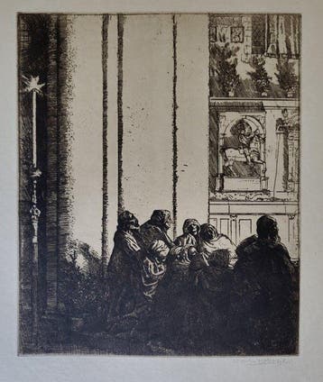 Sir Charles Holroyd (1861-1917) - Mitternachtsmesse in