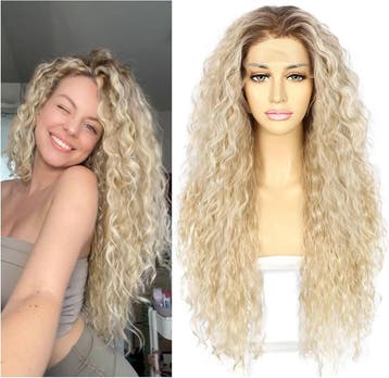 Blonde Lace Pruik 26 inch | -42% Retour Deal | Sla nu toe!, Kleding | Dames, Viking Choice, Verzenden, Nieuw, Accessoires