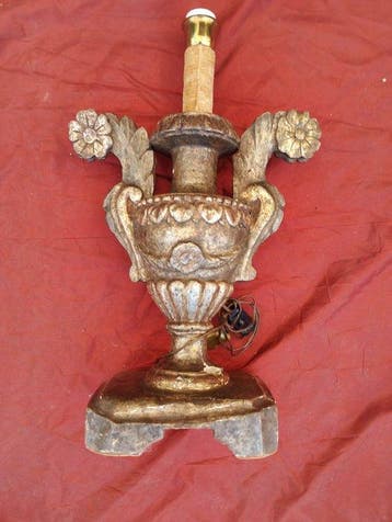 Chandelier - Bois, Plaqué(e) argent - Baroque du XVIIe