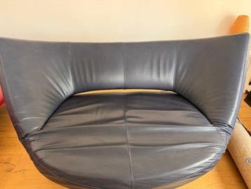 Leolux - Sofa - danaide - Leder - Donkerblauwe bank Danaide