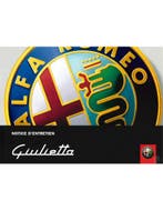 2012 ALFA ROMEO GIULIETTA INSTRUCTIEBOEKJE FRANS