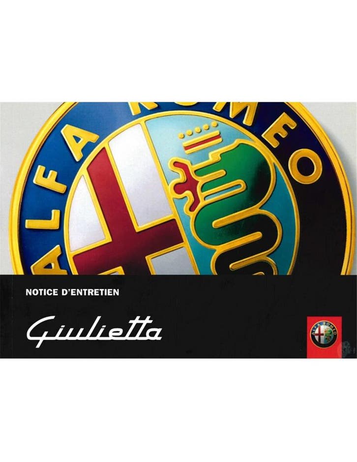 2012 ALFA ROMEO GIULIETTA INSTRUCTIEBOEKJE FRANS, Autos : Divers, Modes d'emploi & Notices d'utilisation