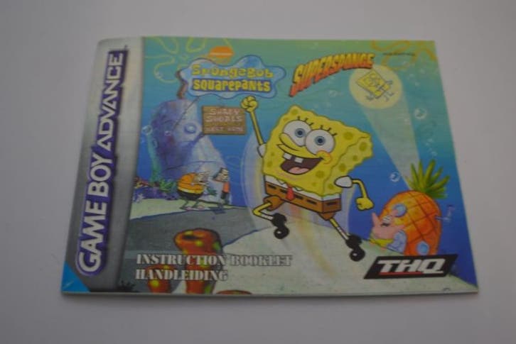 Spongebob Squarepants - Supersponge (GBA HOL MANUAL), Games en Spelcomputers, Spelcomputers | Nintendo Consoles | Accessoires