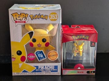 Funko - Funko Pop Pokémon Pikachu Figure - Bundle Exclusif