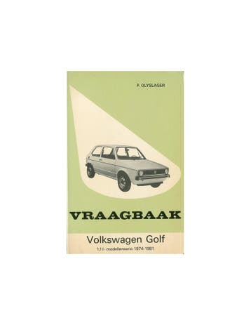 1974 - 1981 VOLKSWAGEN GOLF BENZINE VRAAGBAAK NEDERLANDS, Auto diversen, Handleidingen en Instructieboekjes, Ophalen of Verzenden