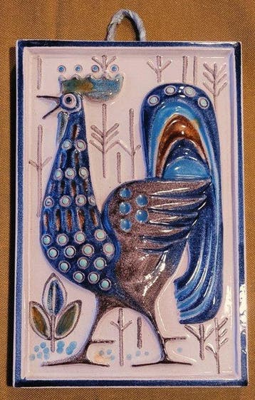 WB Germany - Wolfgang Bochnia - Wandbord (2) - Coq -, Antiek en Kunst