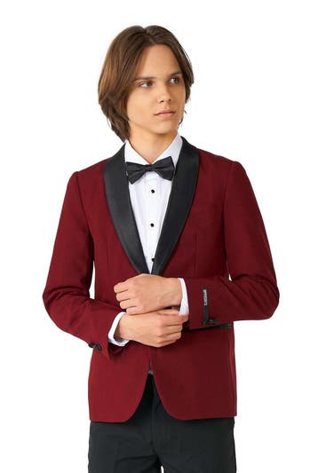 Bordeaux Rode Smoking Jongen Tiener OppoSuits, Verzenden, Nieuw