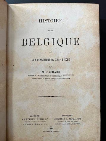 M. de Barante; multiples - 10 ouvrages d’histoire, Antiek en Kunst