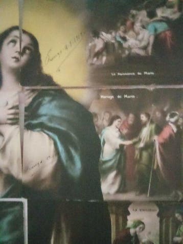 Puzzelkaartreeks Het Leven van Maria - Ansichtkaart (10) -