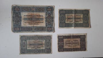Hongarije. - 4 Banknotes - Various Dates (Zonder