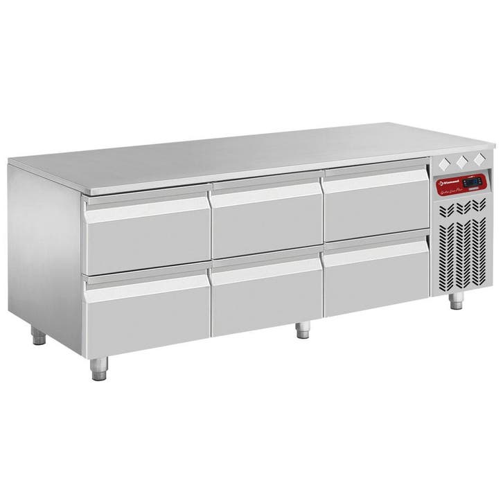 Gekoeld onderstel, 6x1/2 laden GN1/1-h 100 mm, Zakelijke goederen, Horeca | Keukenapparatuur, Koelen en Vriezen, Verzenden