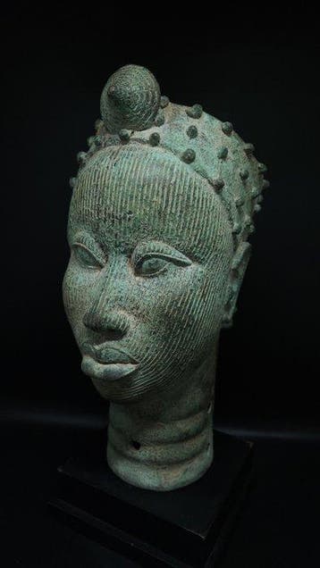 Prachtige koninklijke kop - bini /edo - Nigeria (Zonder, Antiek en Kunst