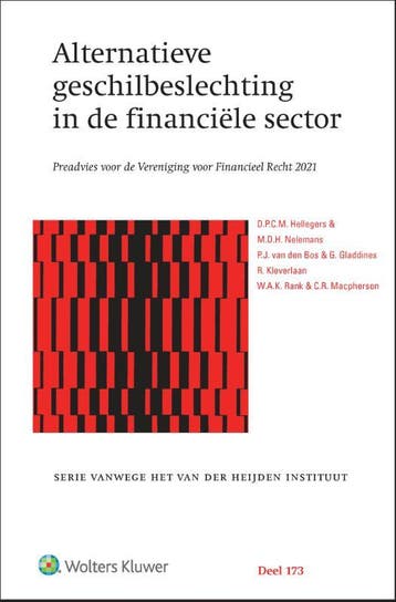 Alternatieve Geschilbeslechting In De Financiële Sector, Verzenden, D.P.C.M. Hellegers