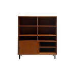 Domino - Hoog dressoir - Teak, Gefurnieerd