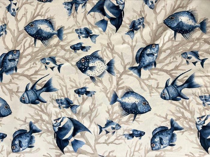 Oceano d’Avorio - nappe anti-taches - Nappe - 230 cm - 140, Antiek en Kunst, Antiek | Tapijten, Tafelkleden en Textiel
