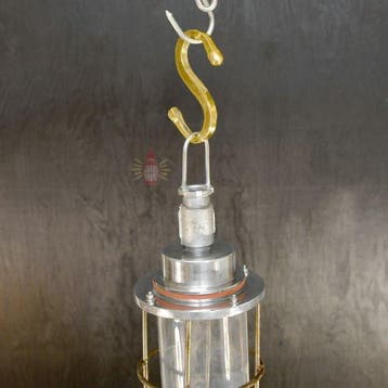 Plafonnier - Laiton, Verre