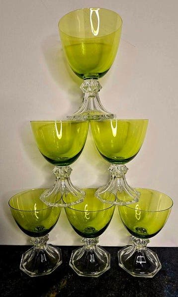 Val Saint Lambert - Drinkset - Yale - geslepen kristal - 6
