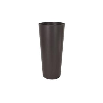 Hoge kunststof bloempot grijs D37xH80 Monaco, Tuin en Terras, Verzenden, Nieuw