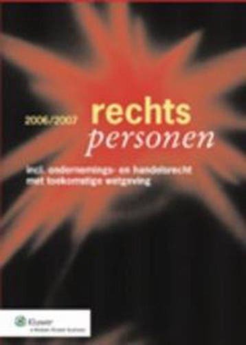 Rechtspersonen 2006/2007, Boeken, Studieboeken en Cursussen, Verzenden, Nieuw