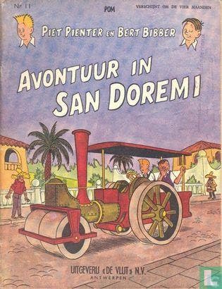 Piet Pienter en Bert Bibber - Avontuur in San Doremi - 1961, Boeken, Eén stripboek, Verzenden, Gelezen, Hove, Jozef Van.