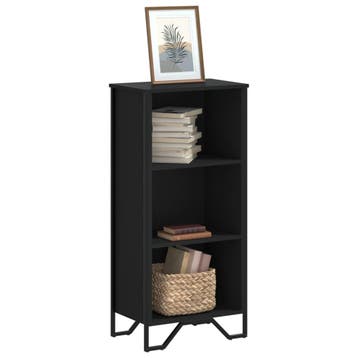 vidaXL Boekenkast 50x31x106 cm bewerkt hout zwart, Verzenden