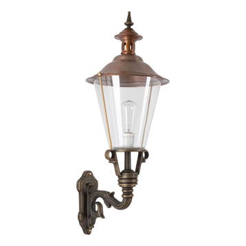 Buitenverlichting wand rond Domburg Brons Buitenverlichting, Verzenden, Nieuw