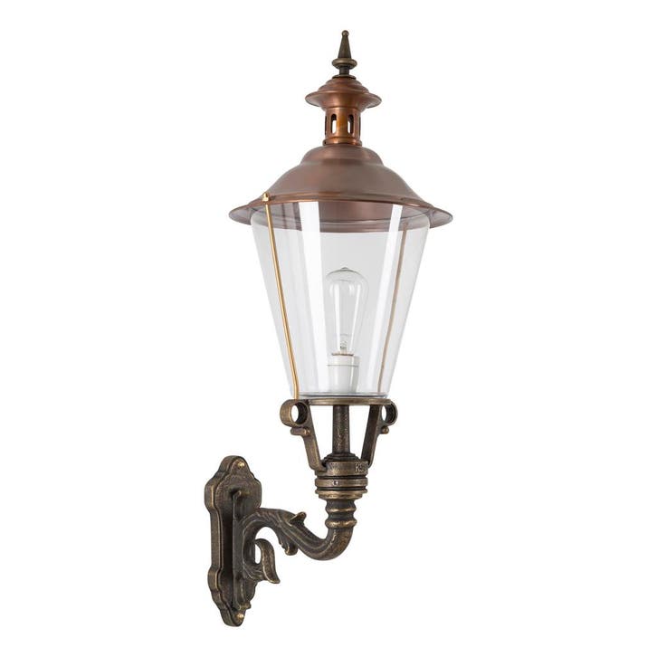 Buitenverlichting wand rond Domburg Brons Buitenverlichting, Tuin en Terras, Buitenverlichting, Verzenden