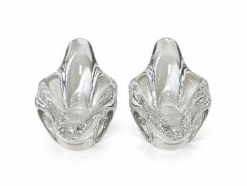 Cristal Sèvres - Salière et poivrière (2) - Cristal, Antiquités & Art