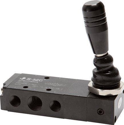 5/3 G1/4 (G1/8) Échappement Centre Levier À Main Valve, Doe-het-zelf en Bouw, Gereedschap | Overige machines, Verzenden