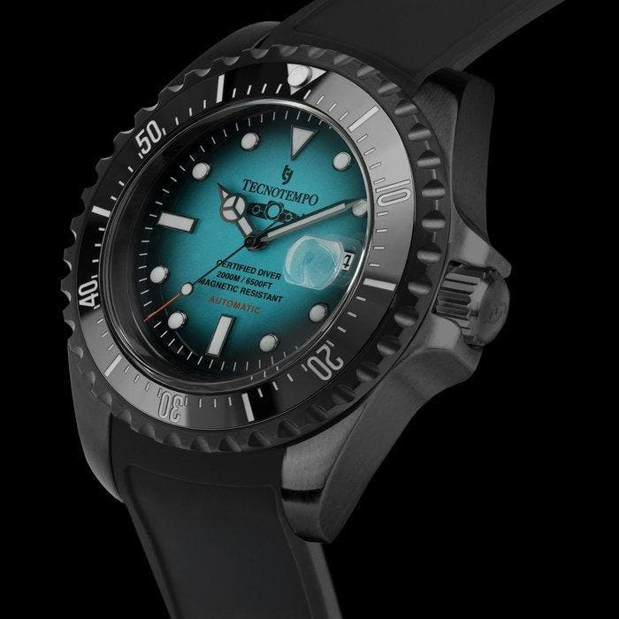 Tecnotempo - Professional Diver 2000M Submarine - Limited, Handtassen en Accessoires, Horloges | Heren
