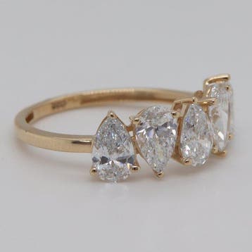 Zonder minimumprijs - Ring - 14 karaat Geel goud - 2.28ct., Nieuw