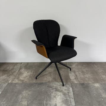Bert Plantagie Set Van 4 Eetkamerstoelen Blake Donna -, Verzenden, Zo goed als nieuw, Grijs