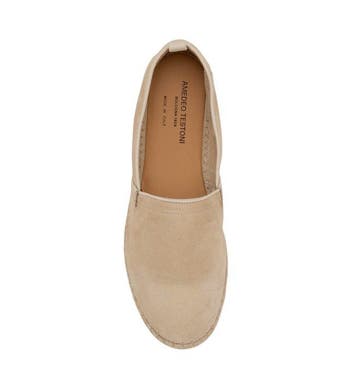 TESTONI - 10 UK - 44 IT - Capri Espadrillas Unlined Suede, Nieuw