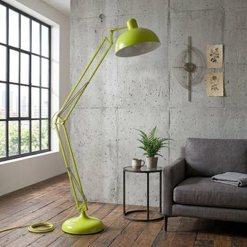 Lampadaire - Acier - 190cm - Vert lime