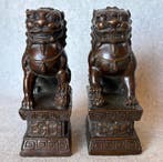 Set foo dogs - Brons - China (Zonder minimumprijs), Antiek en Kunst