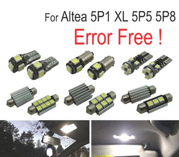 Kit 11 Ampoules Led Intérieur Pour Seat Altea 5P 1 Xl 5P5 5P, Verzenden, Nieuw