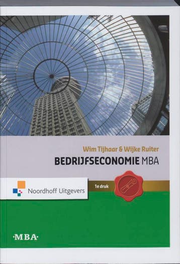 Bedrijfseconomie MBA Hoofdboek 9789001713508 W. Tijhaar, Boeken, Verzenden, Gelezen, W. Tijhaar
