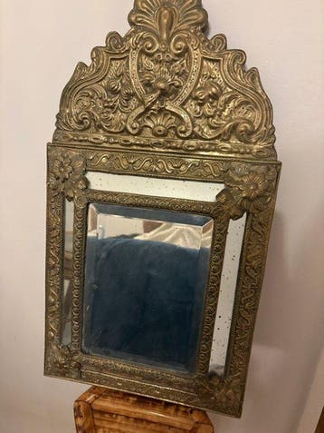 Miroir - Laiton - Miroir par close, Antiquités & Art