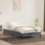vidaXL Bedframe zonder matras 90x210 cm fluweel donkergrijs, Huis en Inrichting, Slaapkamer | Bedden, Verzenden, Nieuw