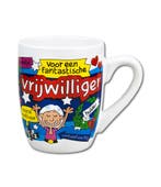Mok Vrijwilliger 12cm, Verzenden, Nieuw